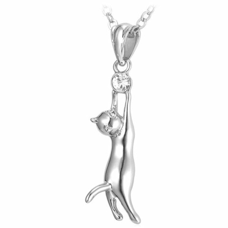 CatLove™ Pendant & Necklace - 18k Gold or Platinum plated - Platinum Plated / Tribe of Pets Warehouse - Tribe of Pets