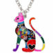 Floral Cat Necklace & Pendant - Red / Tribe of Pets Warehouse - Tribe of Pets