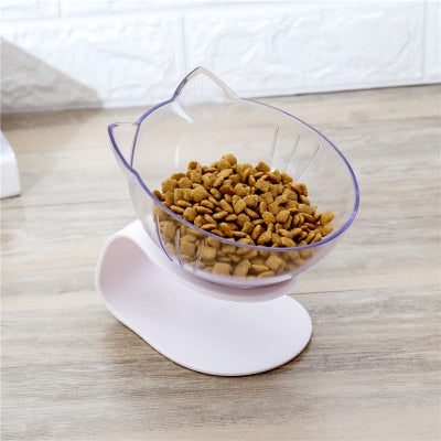 Design Cat Feeder Tray - Mono White & Transparent / Standard - Tribe of Pets
