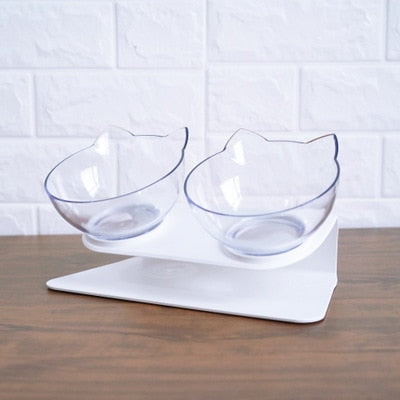 Design Cat Feeder Tray - Duo Transparent / Standard - Tribe of Pets