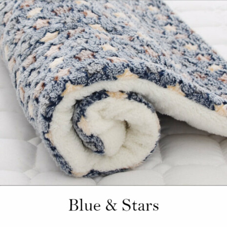 The Soft Pet Cuddle Blanket - Blue Stars / XS 32x25cm / Tribe of Pets Warehouse - Tribe of Pets