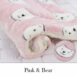 The Soft Pet Cuddle Blanket - Pink Bear / XL 79x60cm / Tribe of Pets Warehouse - Tribe of Pets