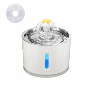 Automatic Pet Water Fountain for Cats and Dogs - 2.4L Stainless Steel Top with 1 filter / USB / Tribe of Pets Warehouse - Tribe of Pets