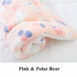 The Soft Pet Cuddle Blanket - Pink Polar Bear / L 69x52cm / Tribe of Pets Warehouse - Tribe of Pets