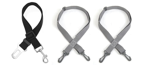 dog seat belt and door slide straps for dog seat cover