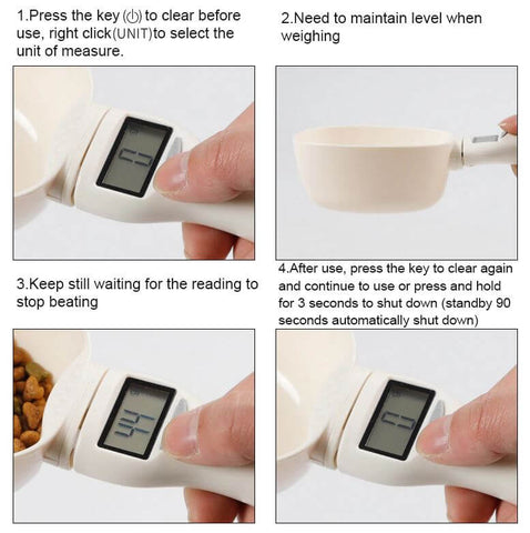 digital scale for pets - instructions